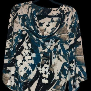 Alfani Women's Floral Draped Top - Size L